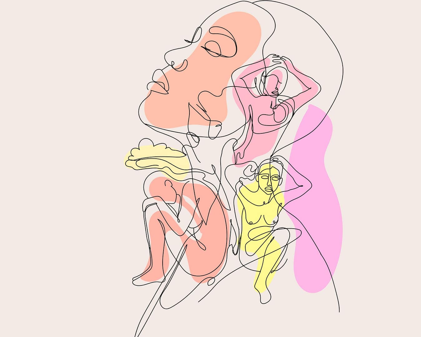 Dessins d'une personne stressée
